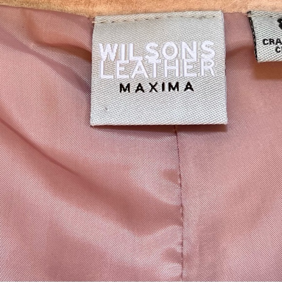 Wilson’s Leather Dusty pink suede mid rise Shorts Size 8, NWOT - Picture 3 of 7